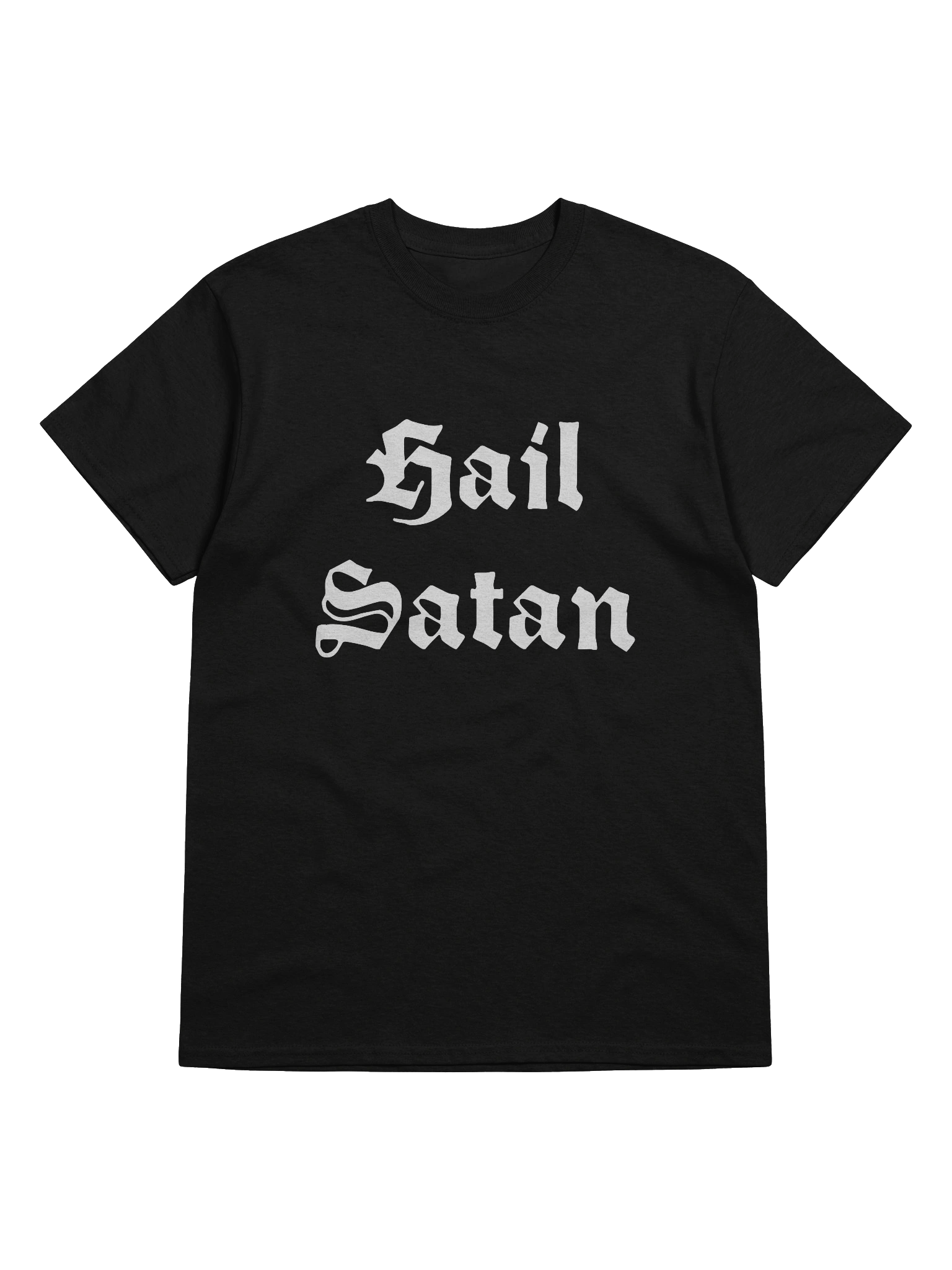 Hail Satan white-on-black Tee product image (5)