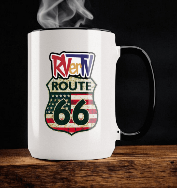 Route 66 Flag Emblem - Coffee Mug product image (1)