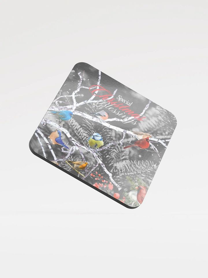 Festive Birds Christmas Coaster gift for host and hostess entertainers product image (1)