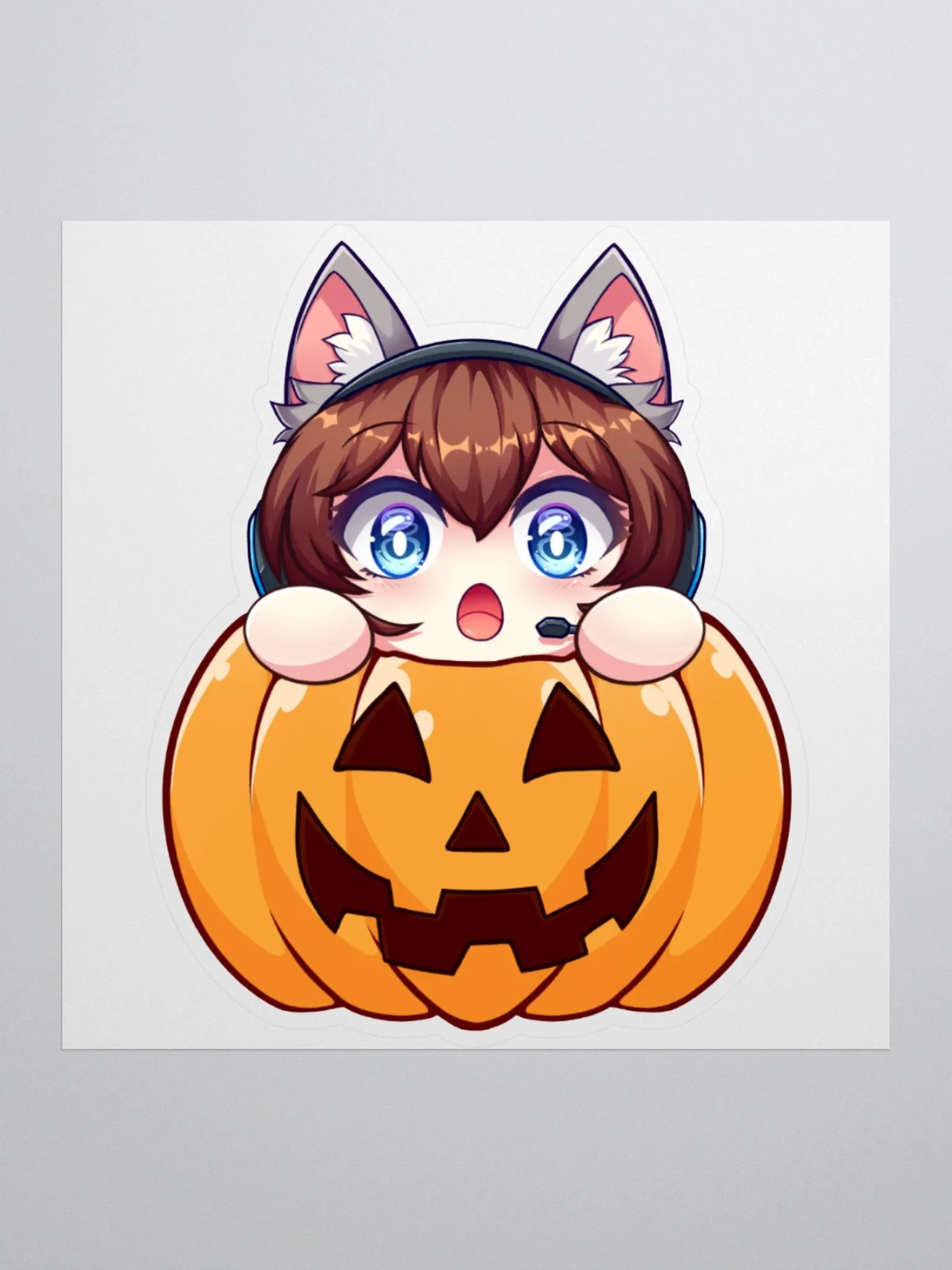 Jack-o-Cat Sticker product image (1)