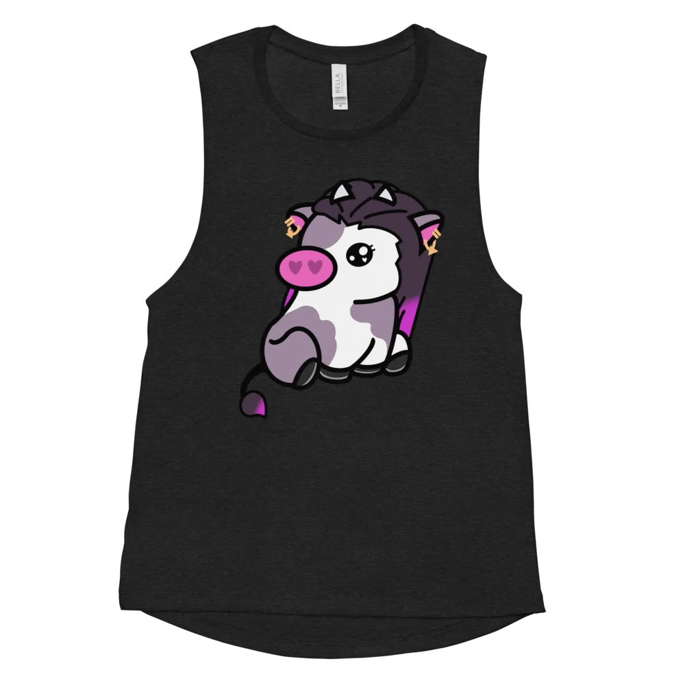 Reyna Cow (Front Only) Womens Tank Top product image (11)