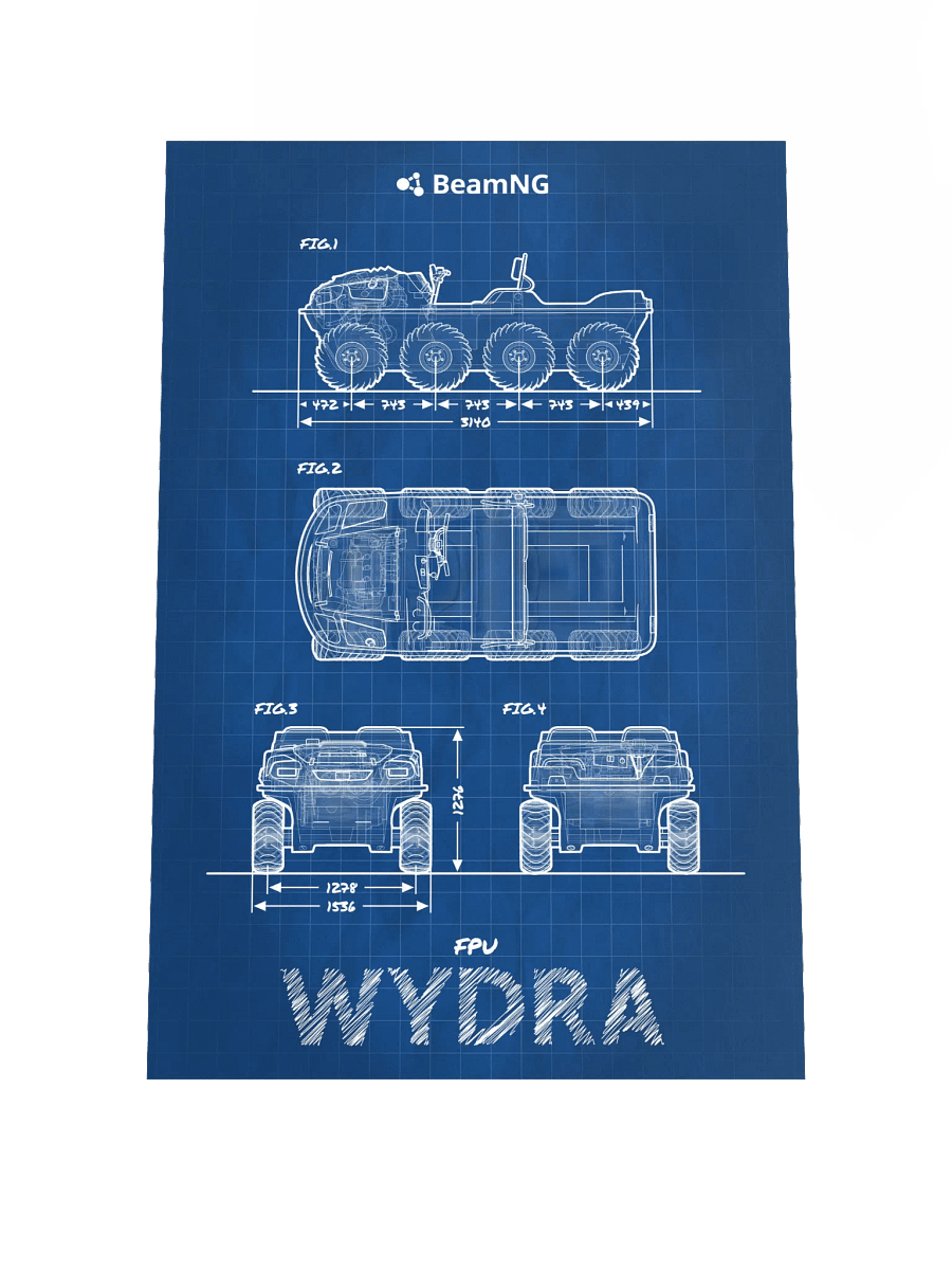FPU Wydra Blueprint Poster product image (1)
