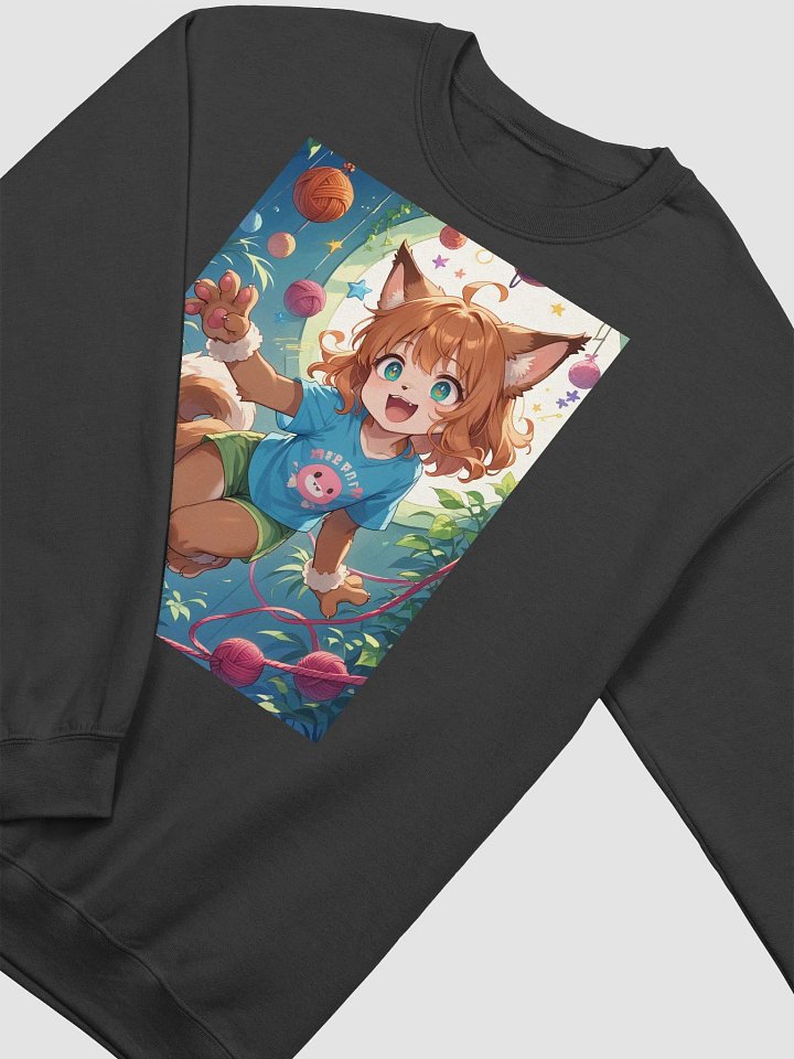 Animated Cat Girl Crewneck Sweatshirt product image (2)