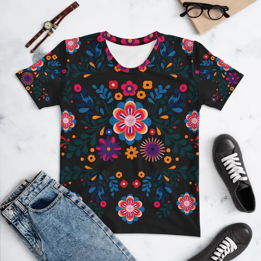 Positive Vibes Women's All-Over Print Tee product image (11)