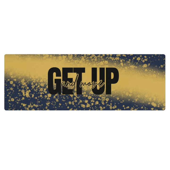 Get Up & Move Yoga Mat Blue product image (1)