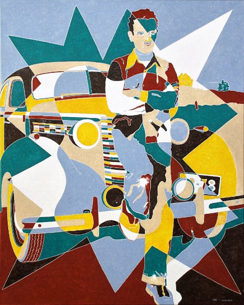 Chet's Ride ('38 Buick) (2014) on canvas (30" x 24") product image (1)