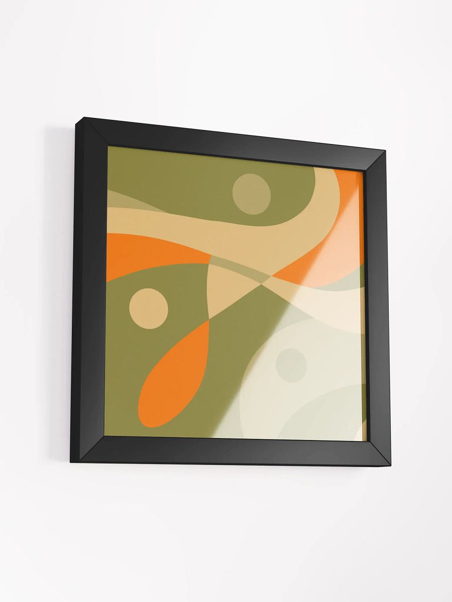 Earthy Curves Framed Matte Poster - Abstract Composition No. 4 product image (36)