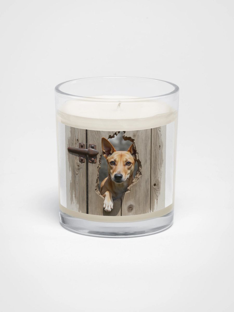 Rustic Wood Fence Peeker Candle product image (1)