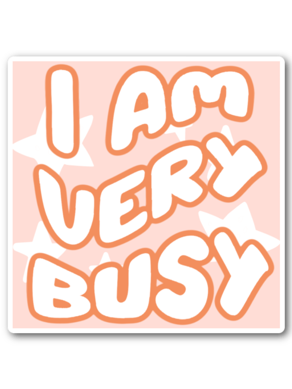 ✿ [retro collection] ✿ i am very busy sticker product image (1)
