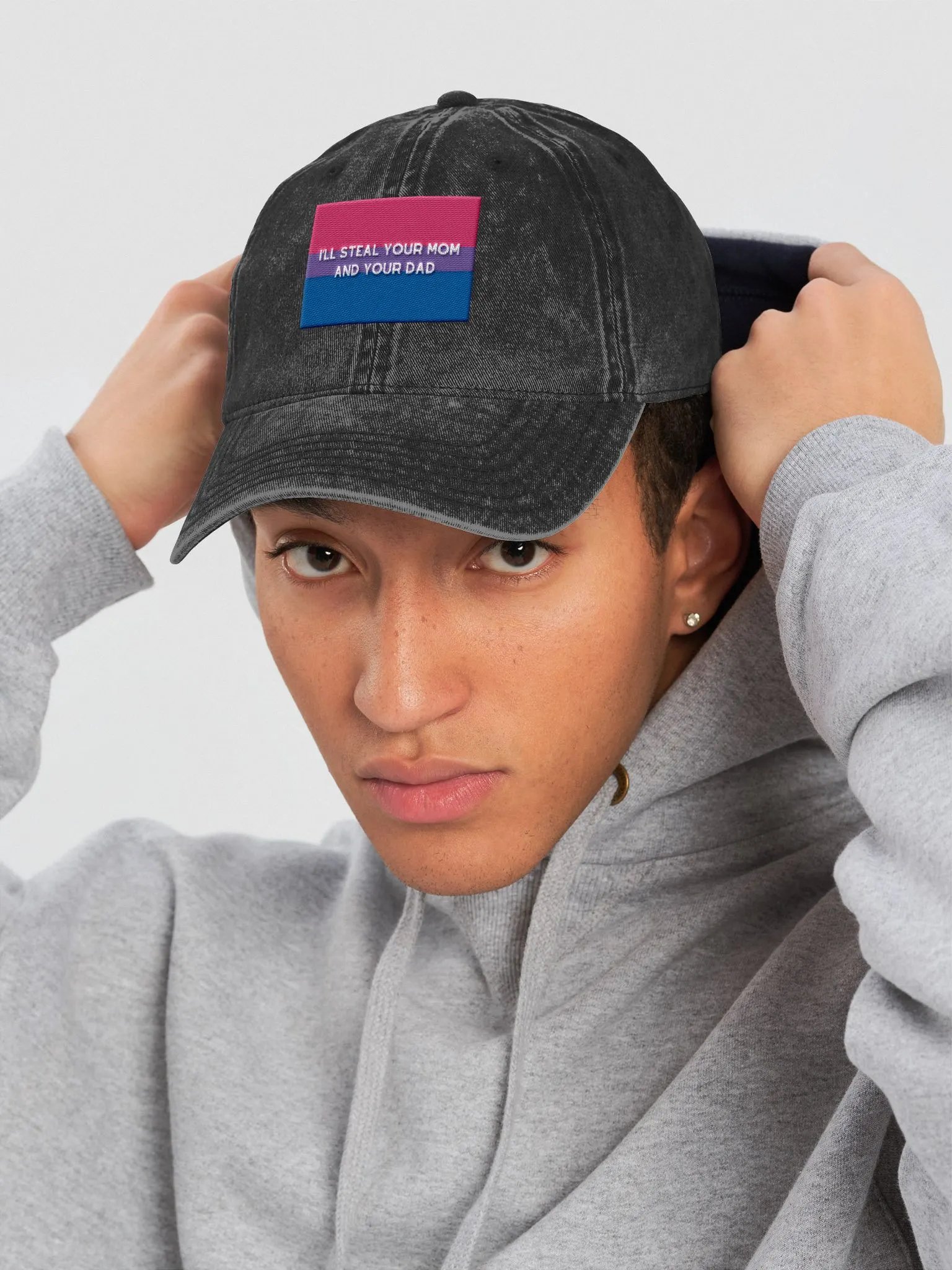 Bi Pride (embroidered) Dad Hat product image (6)