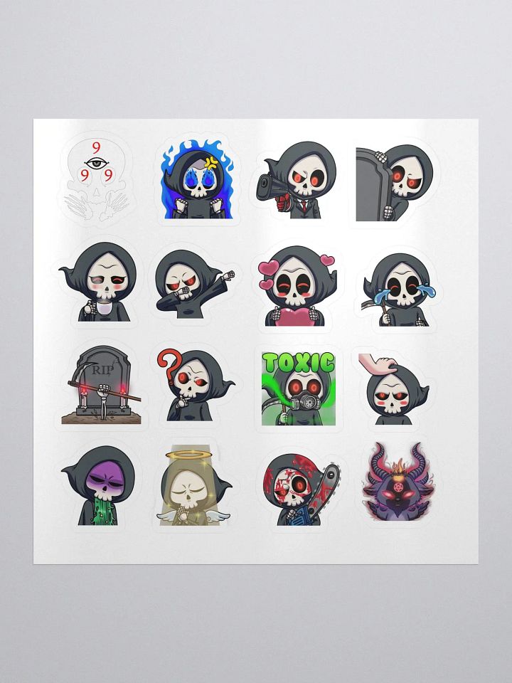 16-Pack 999 Emote Stickers product image (1)