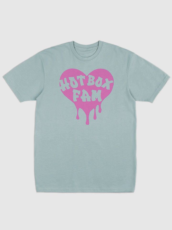 UNISEX HOT BOX FAM TRANSPARENT BUBBLE GUM PINK LOGO TEE product image (1)