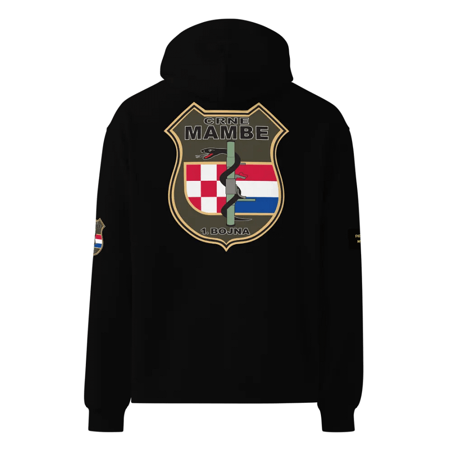 CRNE MAMBE Shield Emblem Oversized Hoodie product image (5)