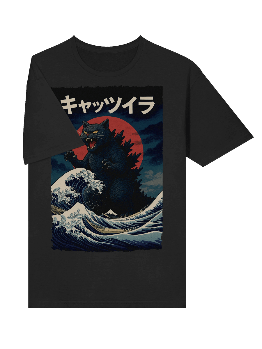 Catzilla Japanese Art T-Shirt product image (25)
