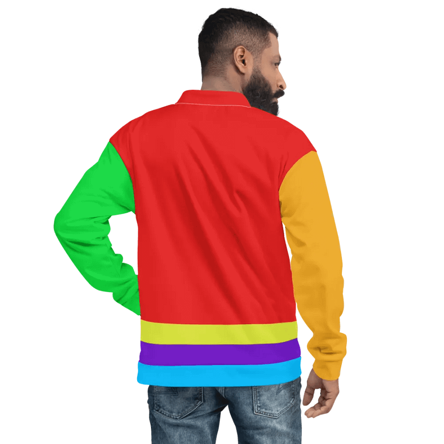 Color Block Bomber Jacket product image (10)