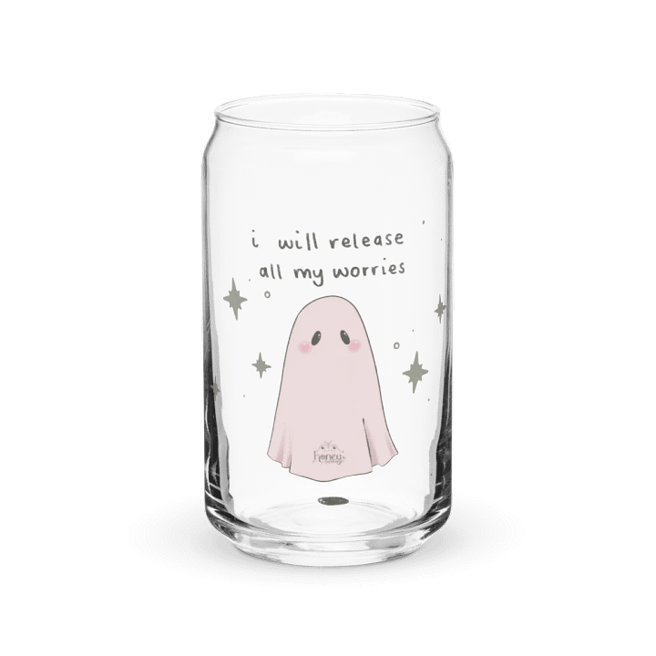 I will release all my worries drink glass product image (2)
