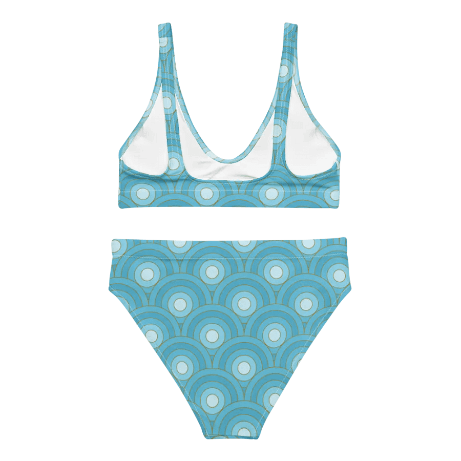 Beautiful Retro Bullseye Pattern High Waisted Bikini product image (5)