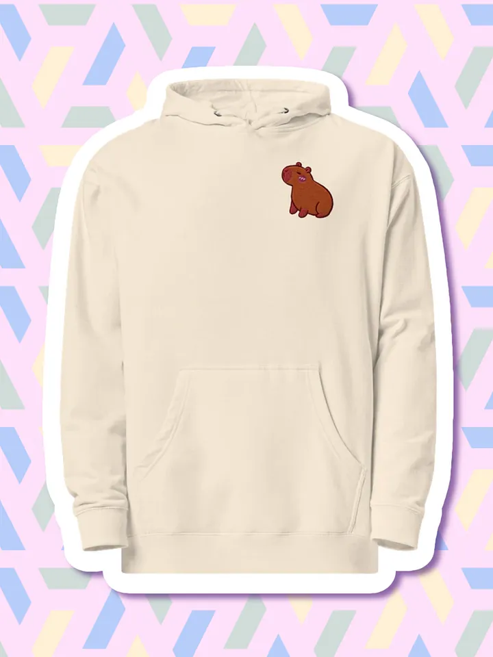 Zen Capybara Embroidered Midweight Hoodie product image (1)