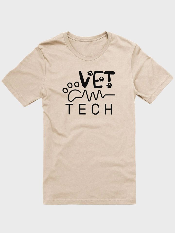 VET TECH Paw Print Heartbeat T-Shirt product image (2)