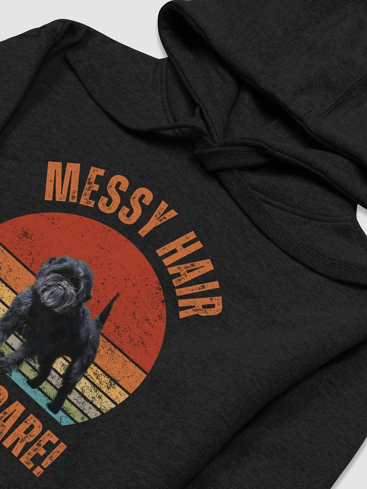 Retro 'Messy Hair, Don't Care!' Affenpinscher Hoodie product image (2)