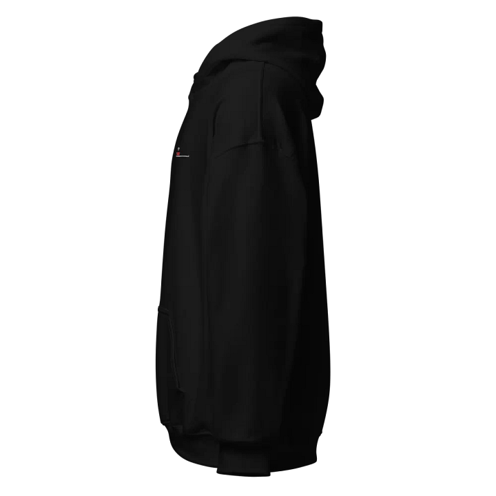 White Healthbar Embroidered on Black Classic Hoodie product image (2)