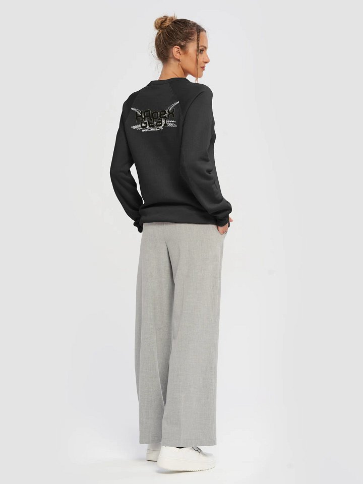 Unisex Sponge Fleece Raglan Sweatshirt - Black HApex Gear Black Logo product image (1)