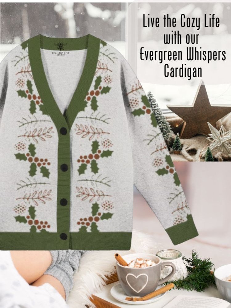 Evergreen Whispers Cardigan product image (1)