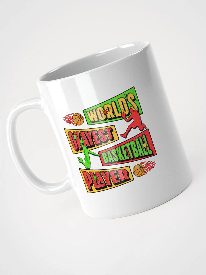 Worlds Okayest Basketball Player Flaming Mug product image (2)