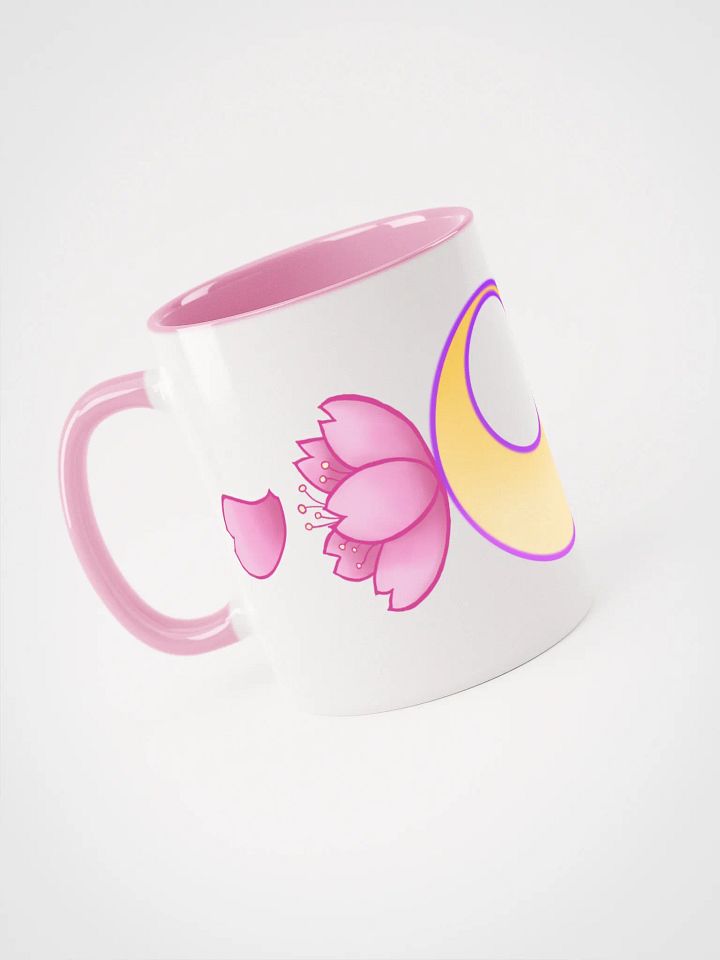 NEW Moonie Blossom mug with pink or yellow inside and handle product image (1)