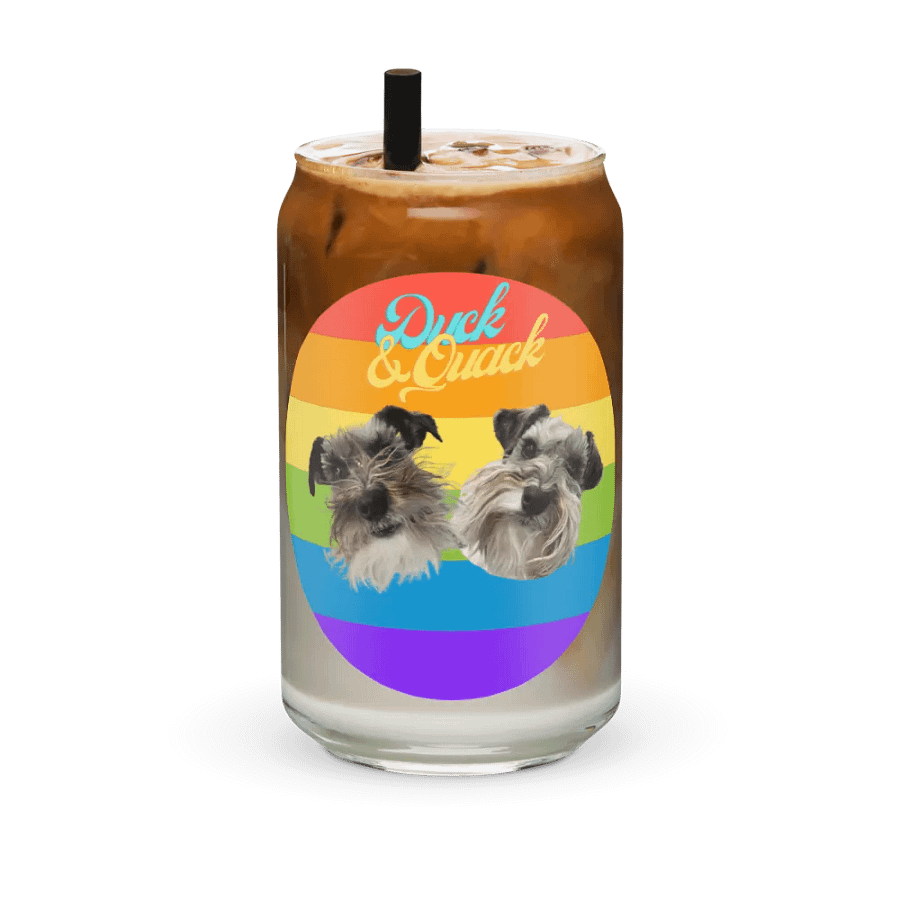 Duck and Quack Rainbow Can Glass product image (6)
