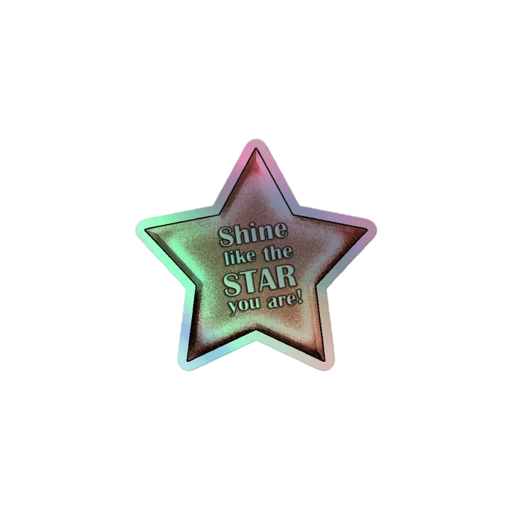 Shining Star Holo Sticker (Pink Star) product image (1)