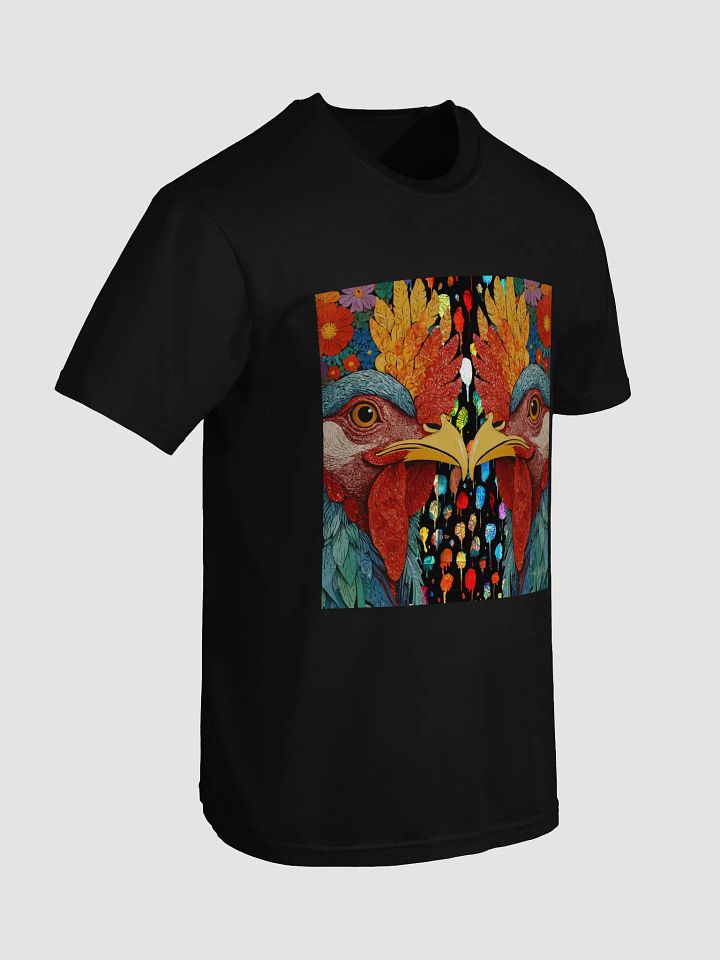 Symmetrical Rooster Showdown T-Shirt product image (17)