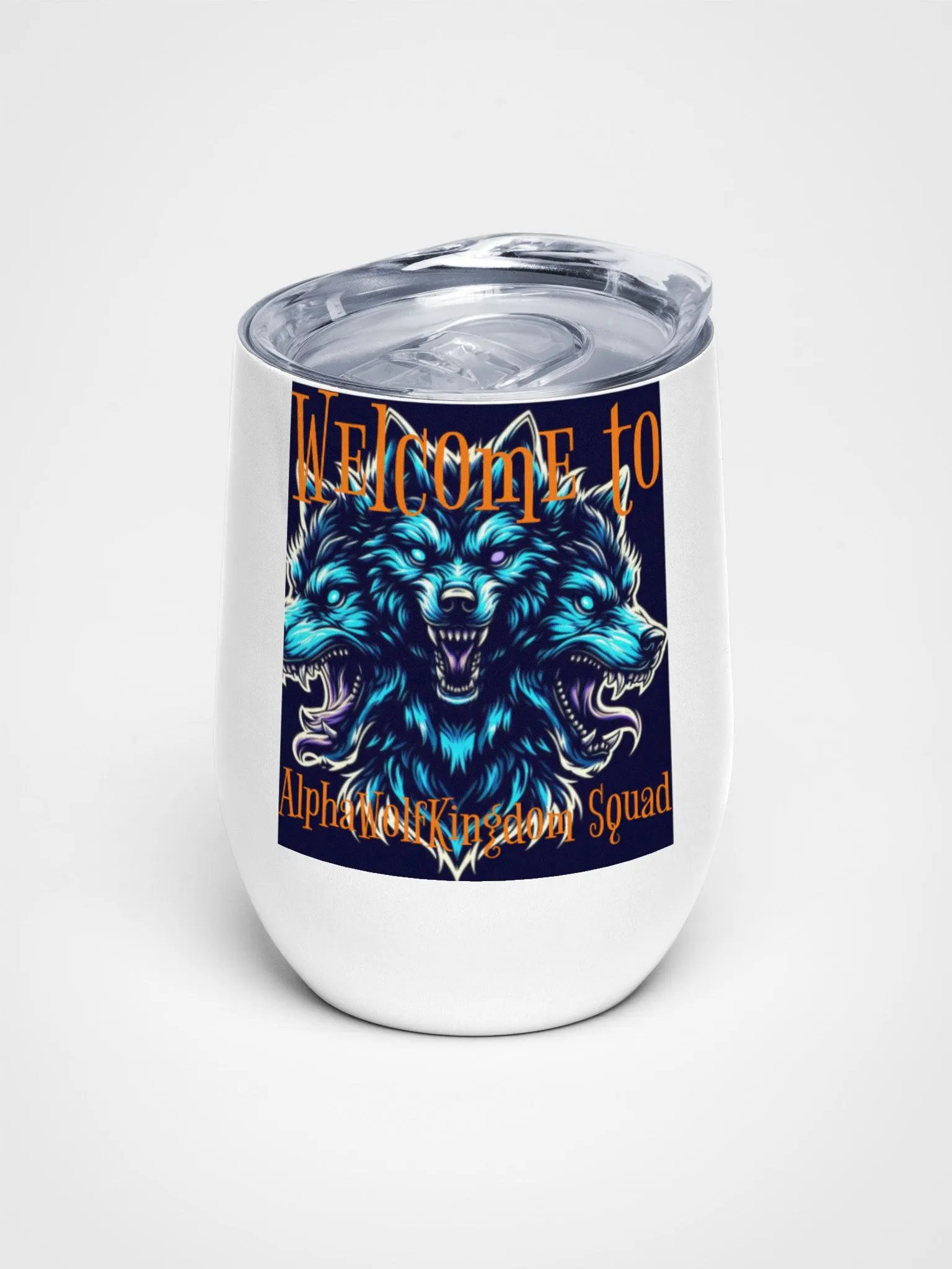 AlphaWolfKingdom Squad Wine Tumbler product image (1)