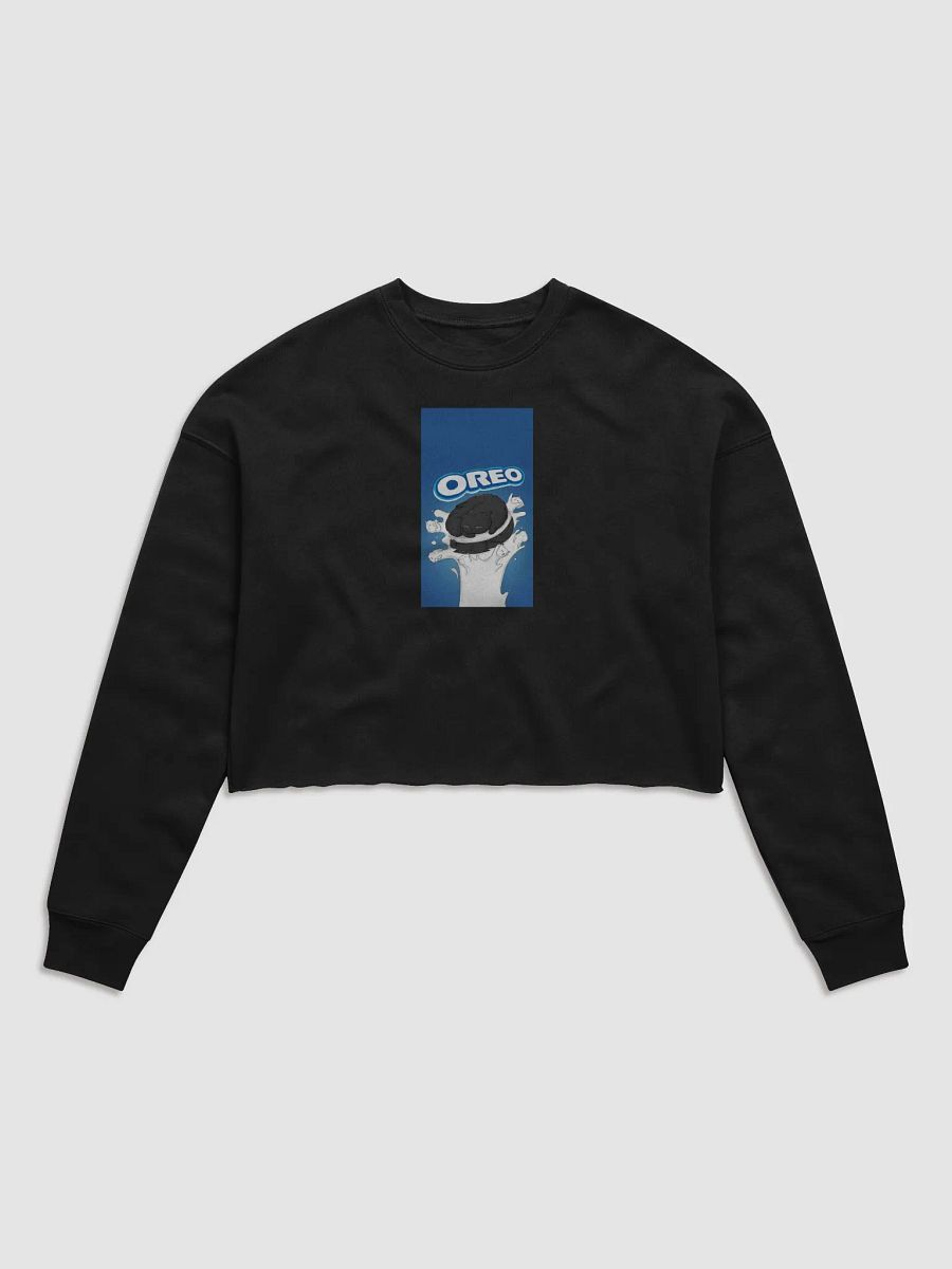 Meow Oreo Cat Crop Sweatshirt product image (2)