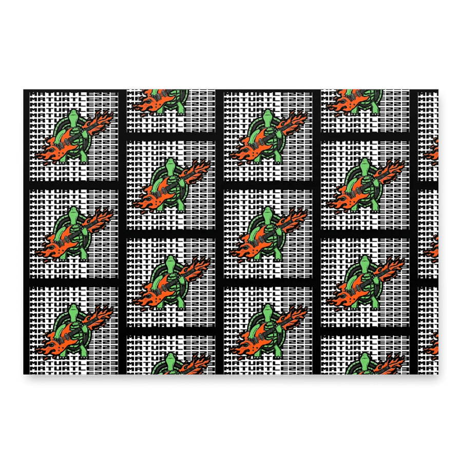 Mr turtle logo wrapping paper product image (2)