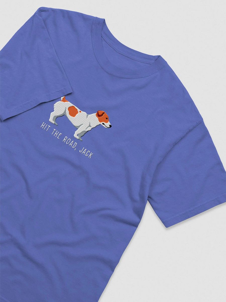Hit the Road, Jack T-Shirt(Embroidered) of a Jack Russell Terrier(Red) product image (6)