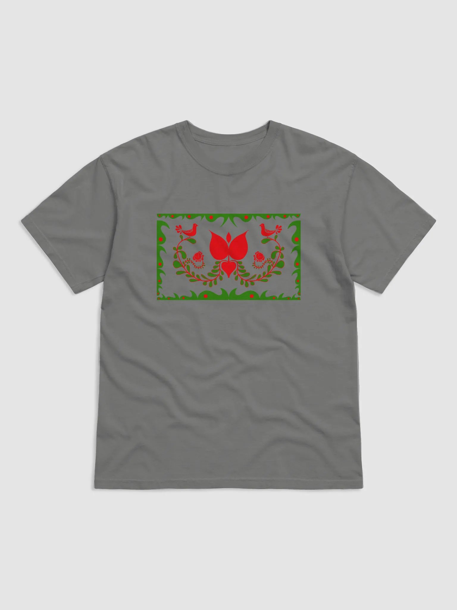 Hungarian Folk Art Red & Green T-Shirt product image (1)