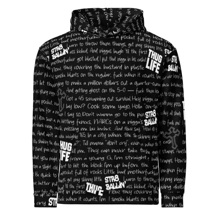Str8 Ballin' - 2Pac - BLACK - Unisex Hoodie product image (2)