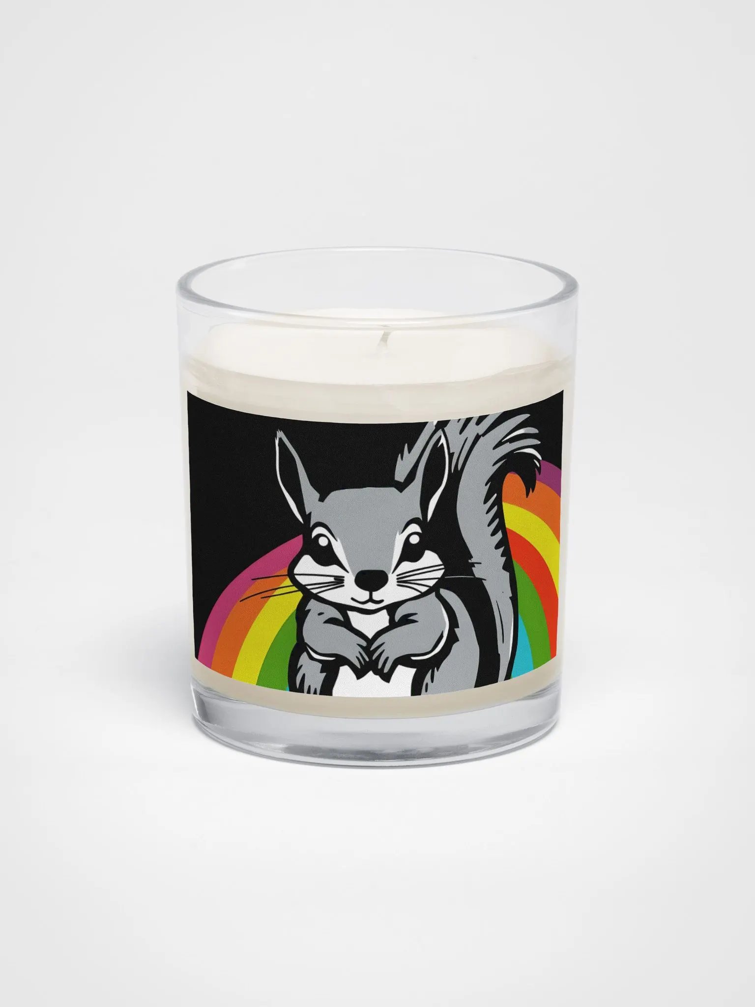 Rainbow Squirrel Soy Wax Candle product image (1)