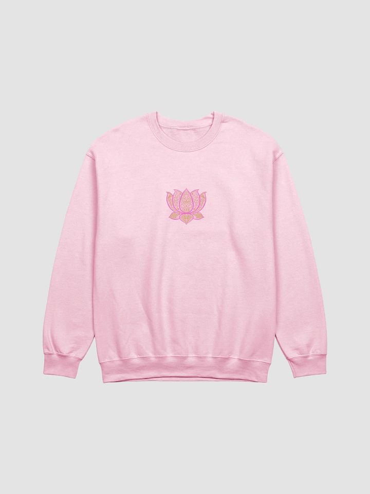 Golden Lotus Blossom Crewneck Sweatshirt product image (1)
