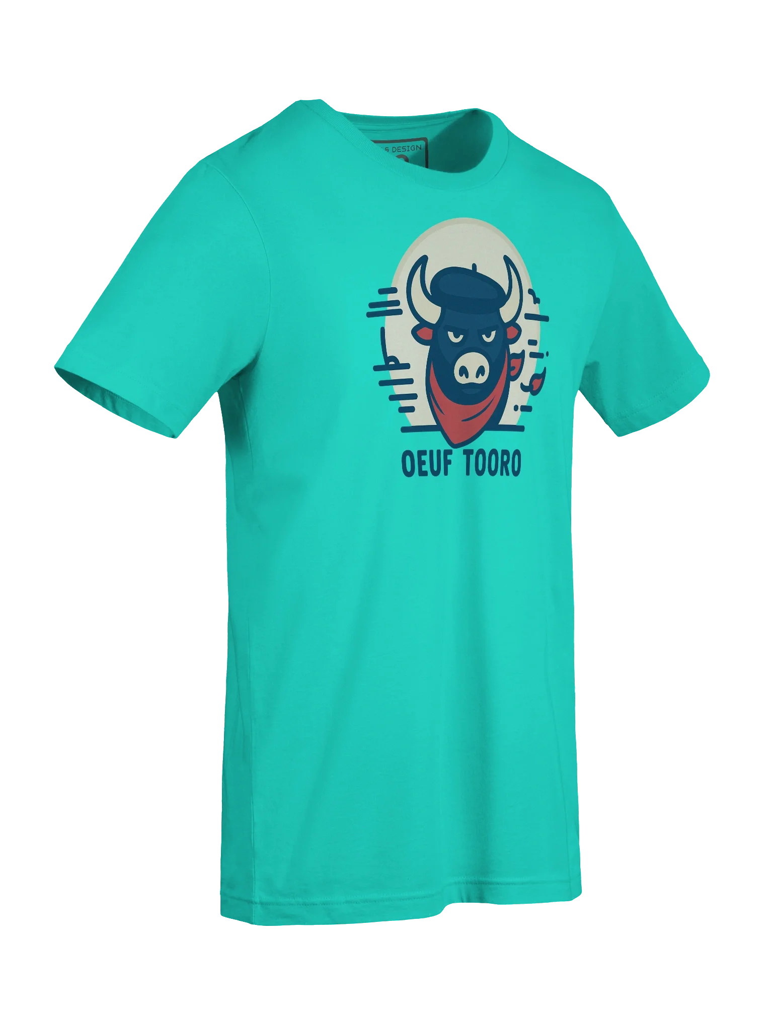 French Bull Graphic T-Shirt – OEUF TOORO by M-Art & Design product image (76)