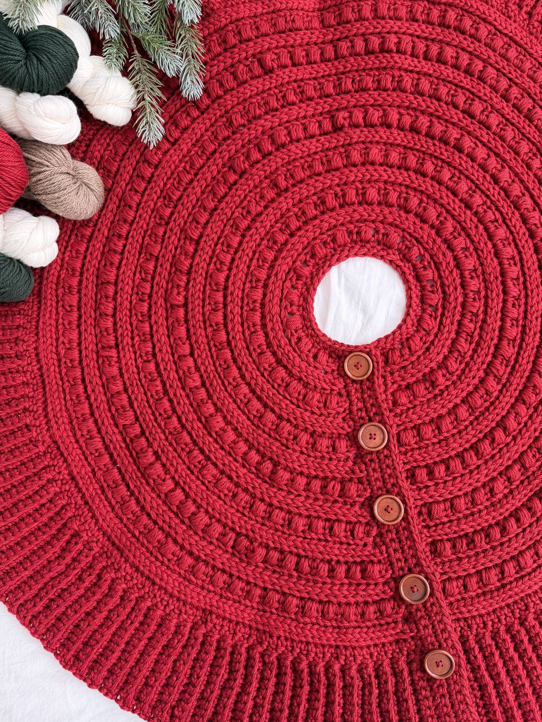 Snuggle Season Tree Skirt Crochet Pattern product image (5)