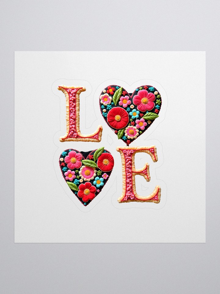 Floral Love Embroidery Stickers product image (1)