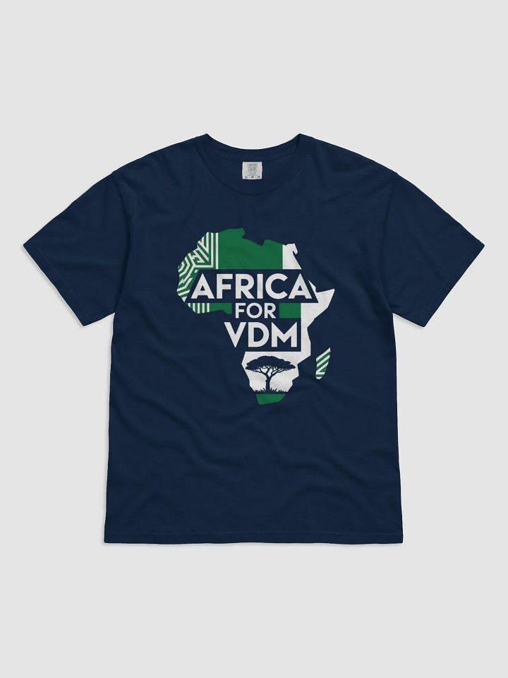 Africa for VDM Nigeria Naija Flag Ratel Very Dark Man Heavyweight T-shirt product image (7)