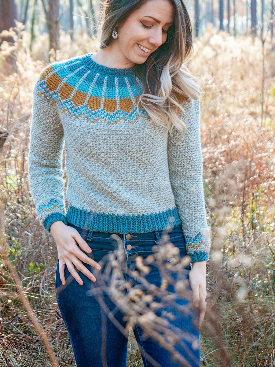 Traveler Crochet Sweater Pattern Tutorial (9 sizes) product image (3)