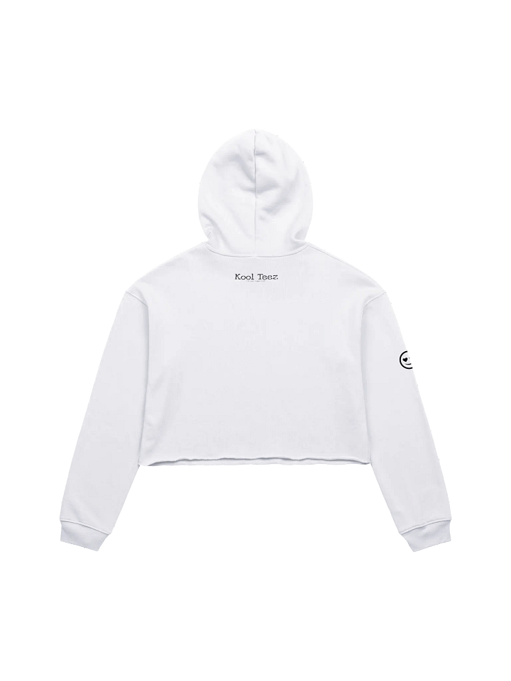 Cute Dudette White Crop Hoodie product image (2)