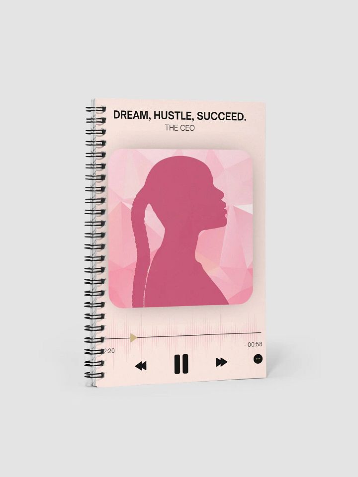 Dream Hustle Succeed Spiral Notebook - Blush product image (1)