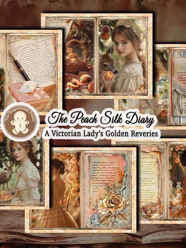 A Peach Silk Diary Journal Digital Download product image (5)