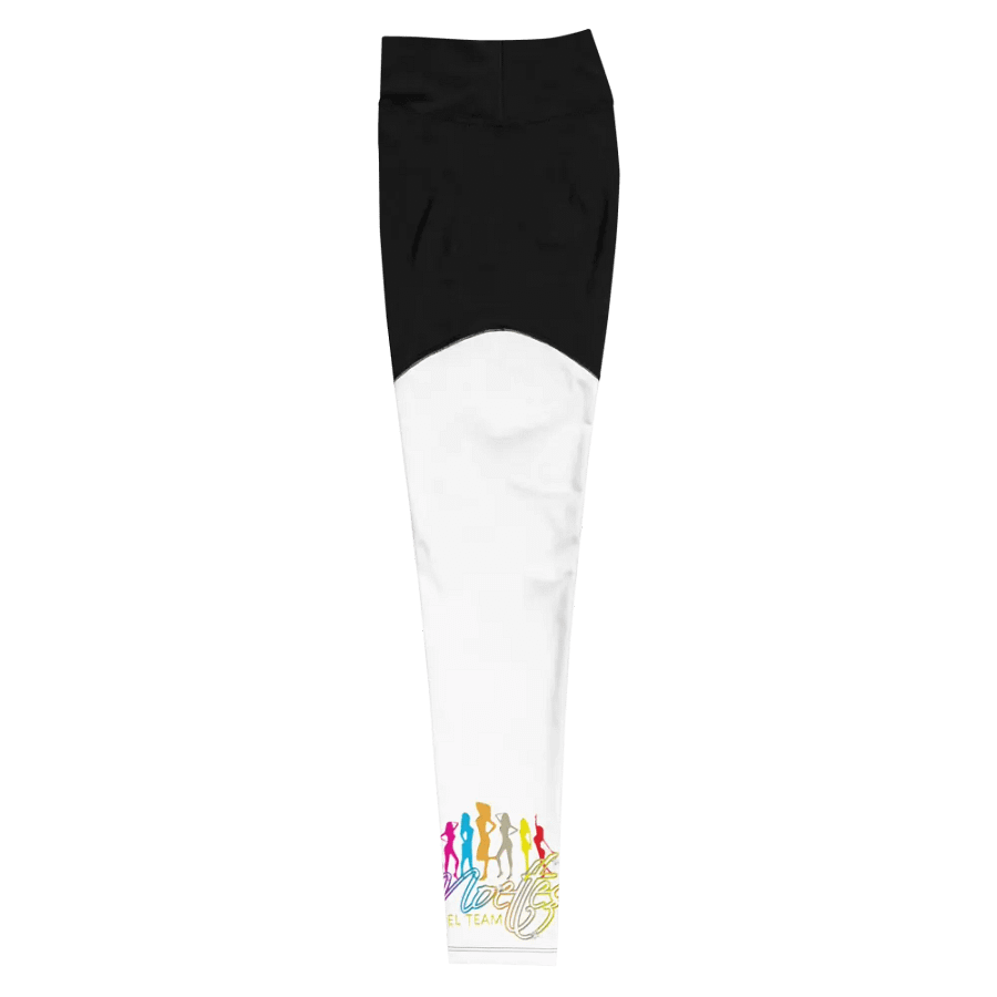 MOETTES PASSION LEGGINGS BLK & WHT (MODEL TEAM EDITION) product image (6)