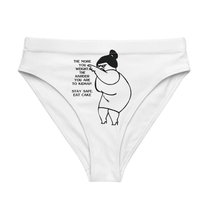 STAY SAFE, EAT CAKE EcoChic High Waist Bikini Bottoms product image (1)